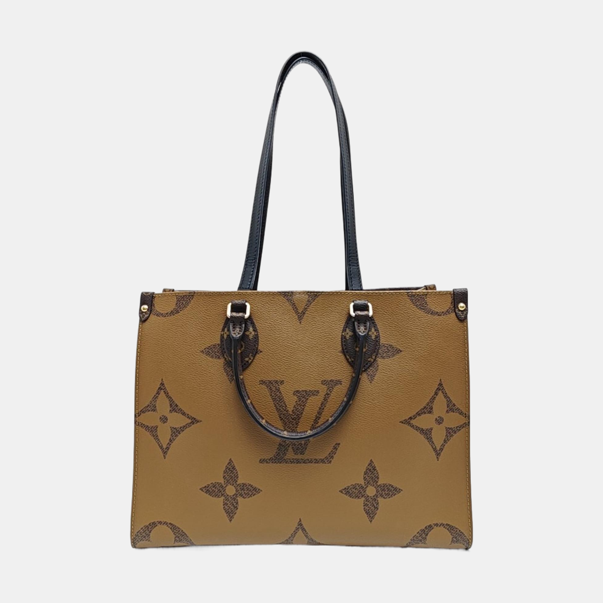 ONTHEGO MM Monogram Coated Canvas Brown