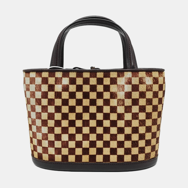 IMPALA Damier Ebene Horsehair Brown