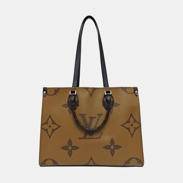 ONTHEGO MM Monogram Coated Canvas Brown