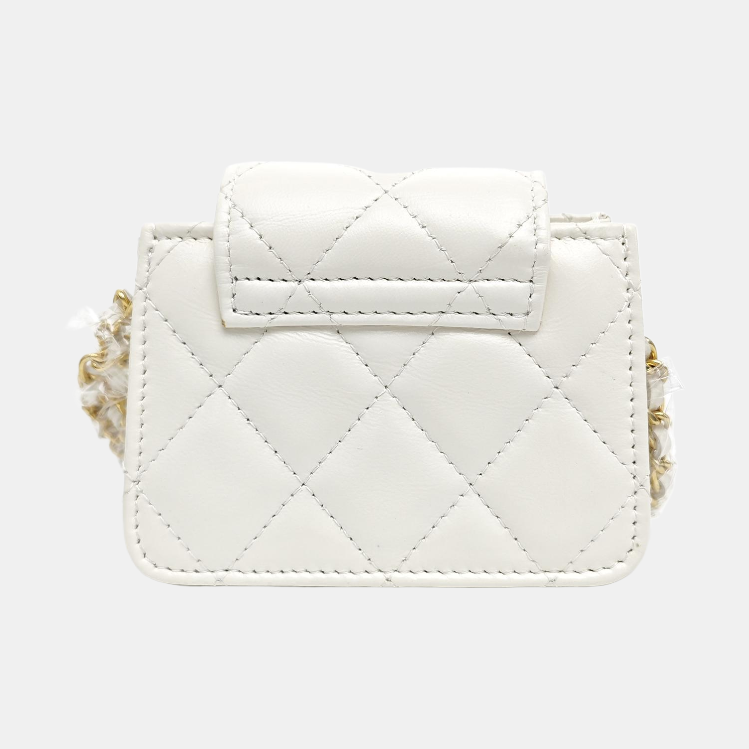 WOC Quilted Lambskin White