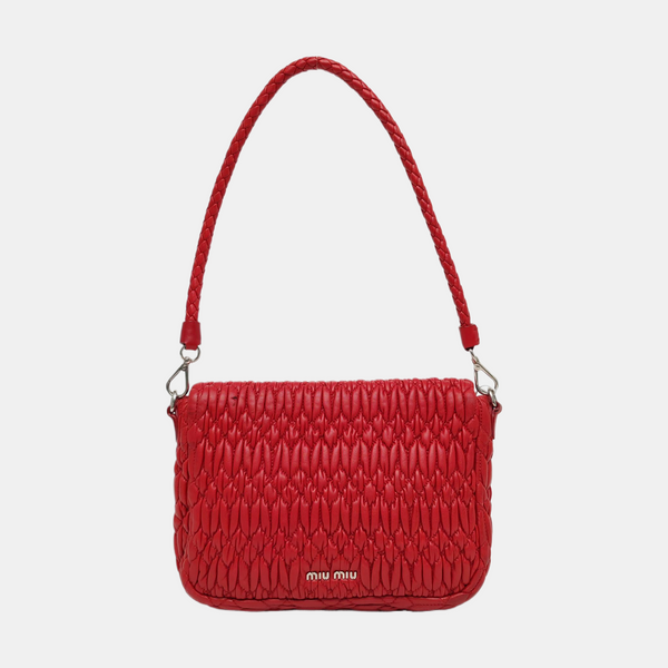Crystal Quilted Lambskin Red