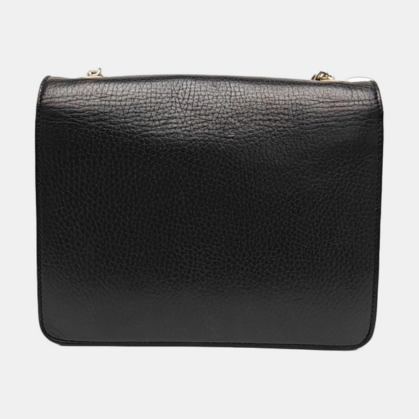 Interlocking G Small Calfskin Black