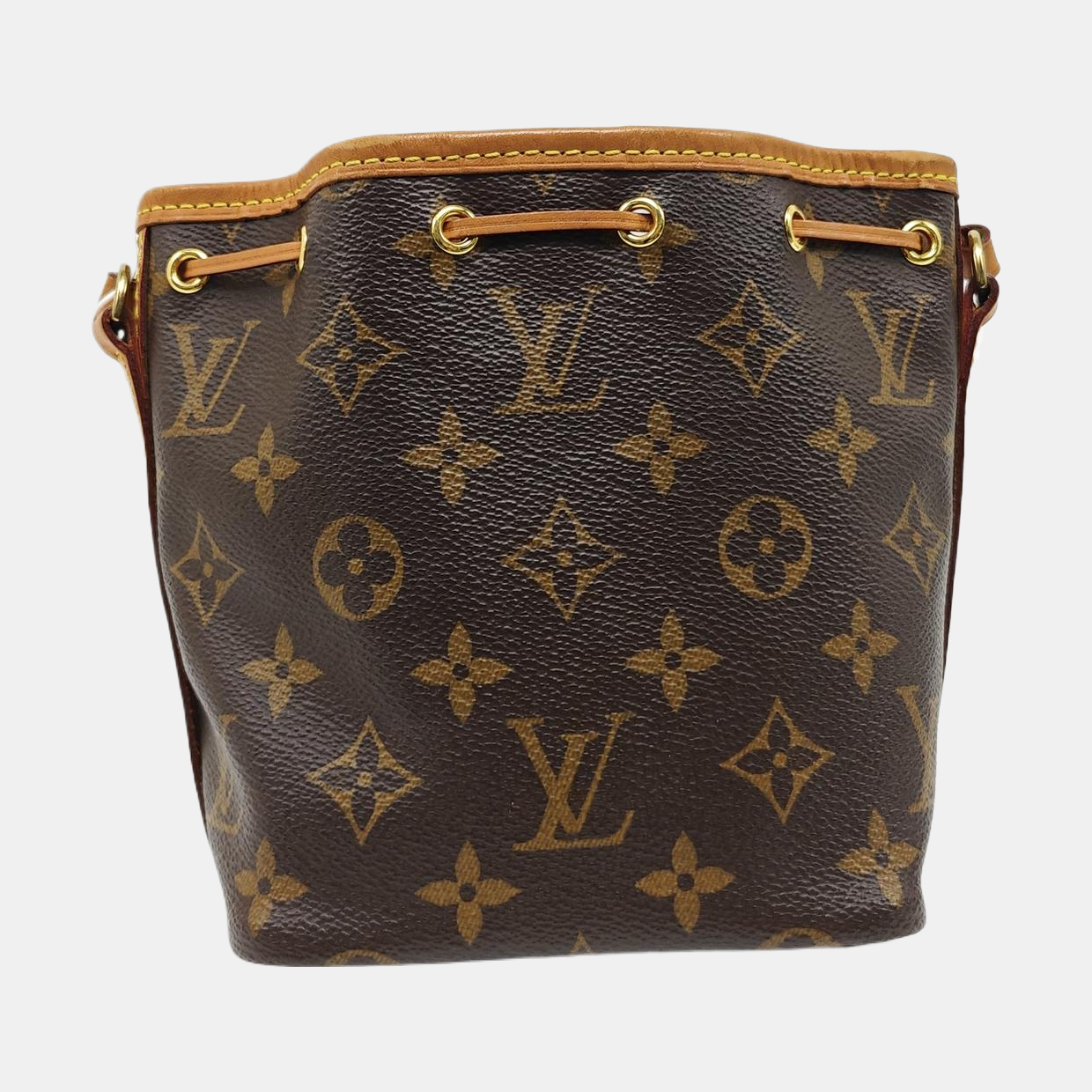 NÉONOÉ Nano Monogram Coated Canvas Brown