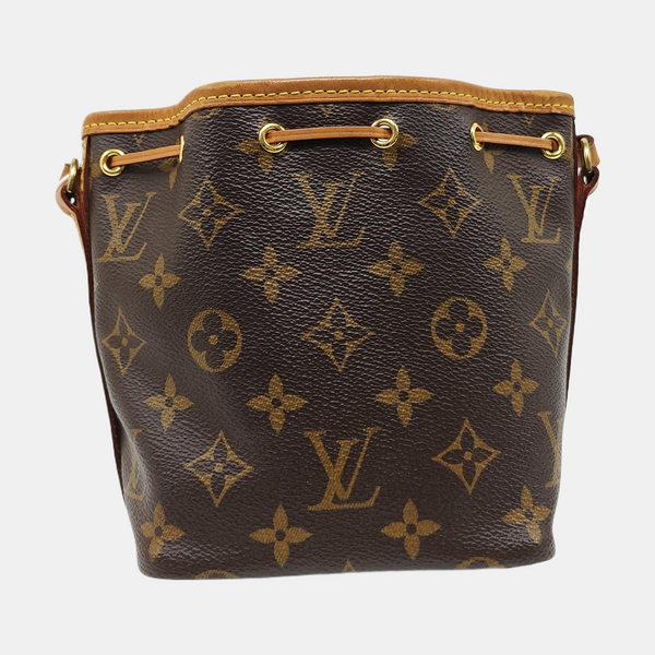 NÉONOÉ Nano Monogram Coated Canvas Brown