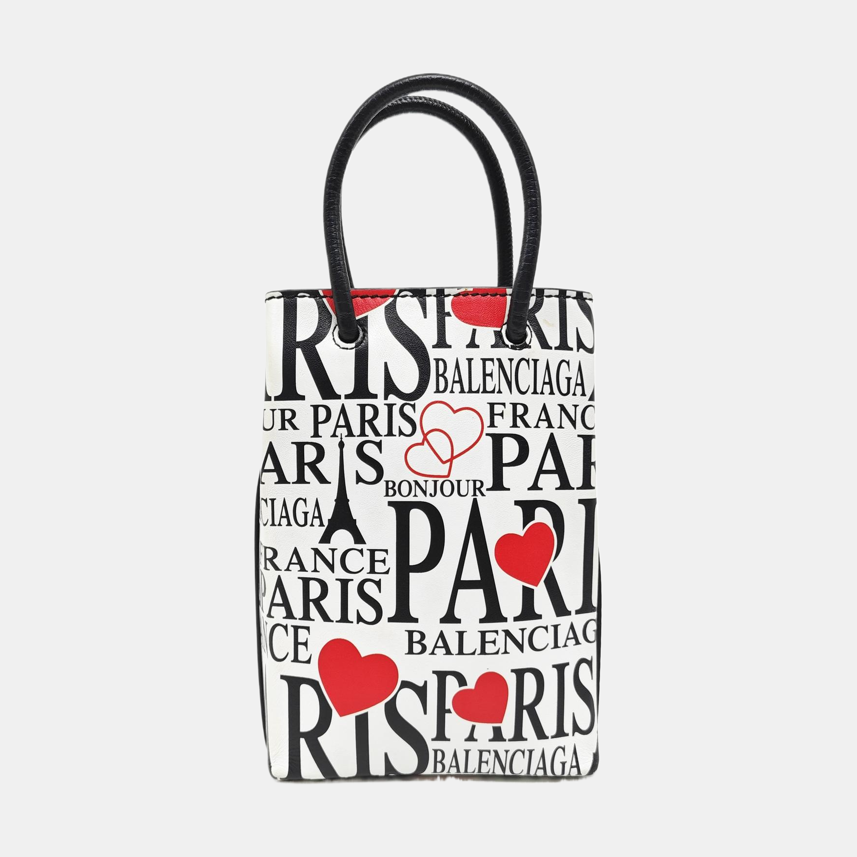 Shopping Bag Calfskin White
