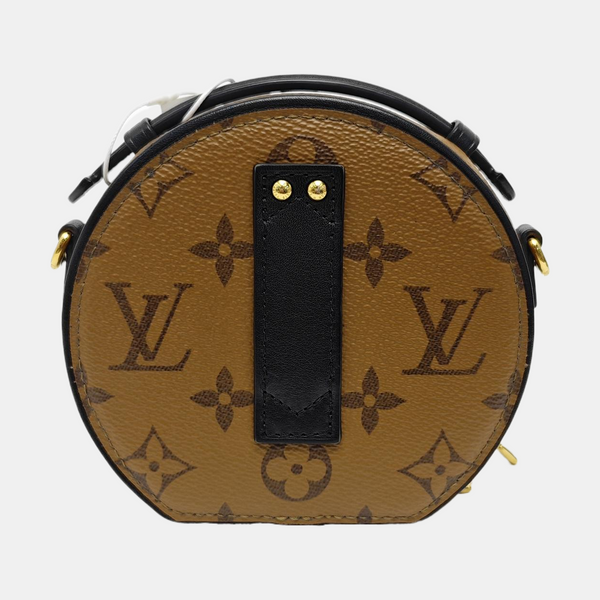 BOITE CHAPEAU Mini Monogram Coated Canvas Brown