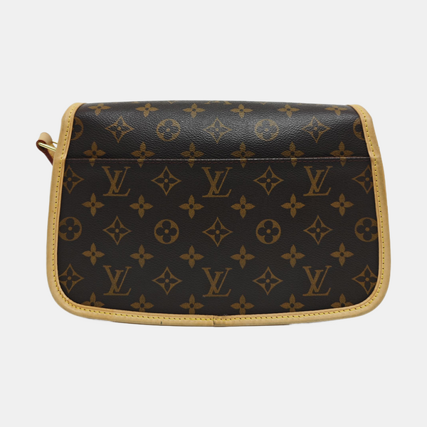 SOLOGNE PM Monogram Coated Canvas Brown