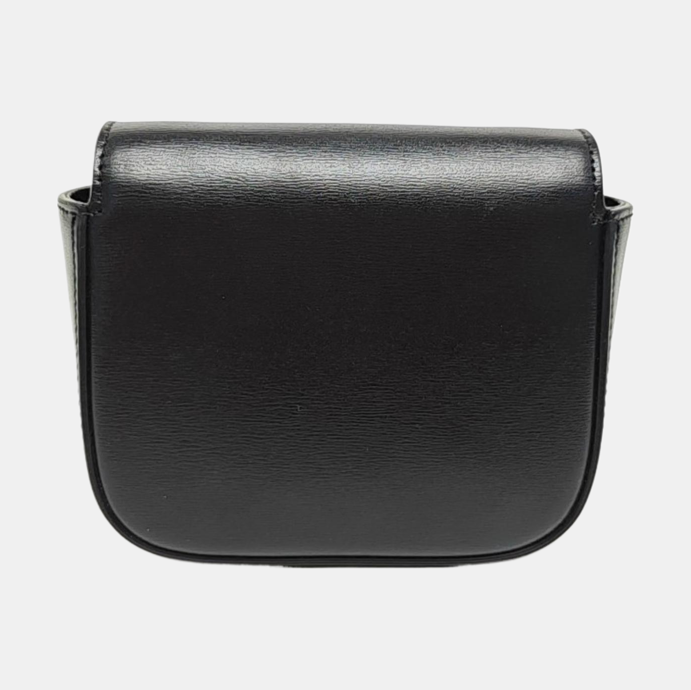 TRIOMPHE Piel de Becerro Negra Minibolso
