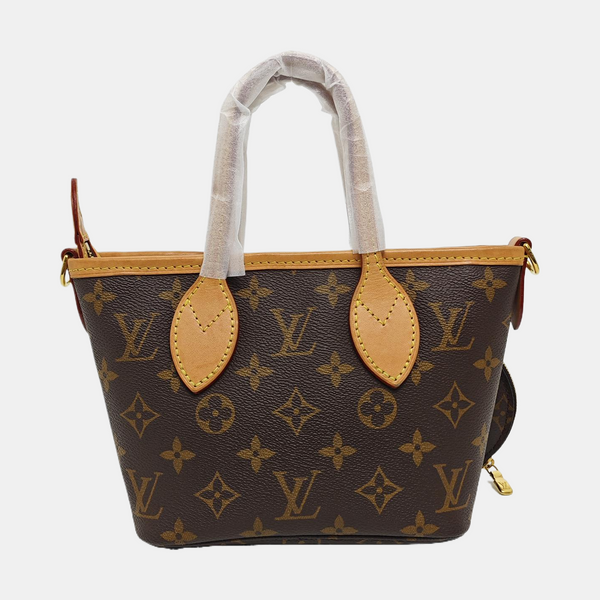 NEVERFULL BB Monogram Coated Canvas Brown