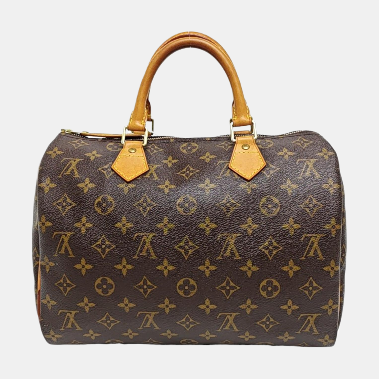 SPEEDY 30 Monogram Coated Canvas Brown