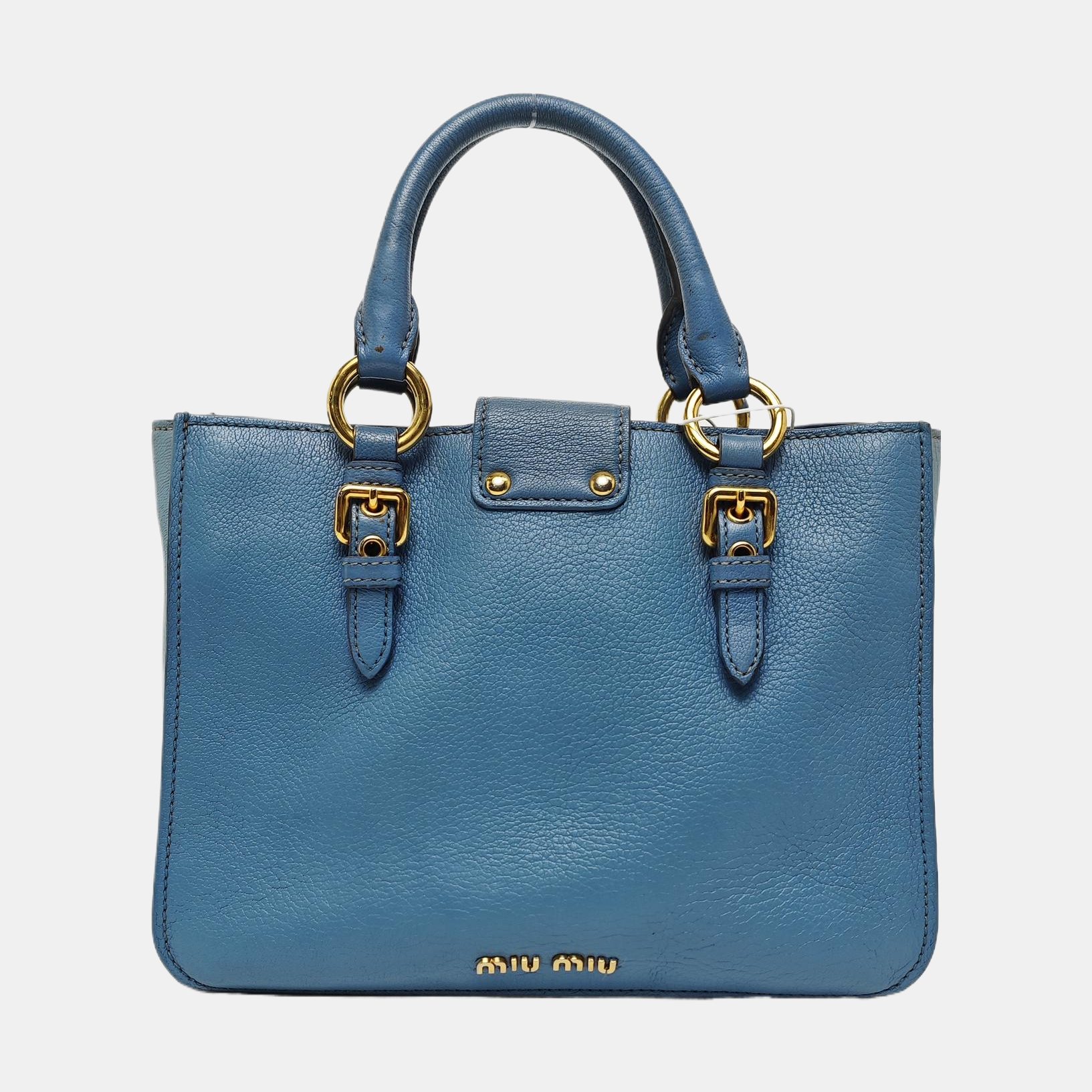 Calfskin Shoulder Bag Blue