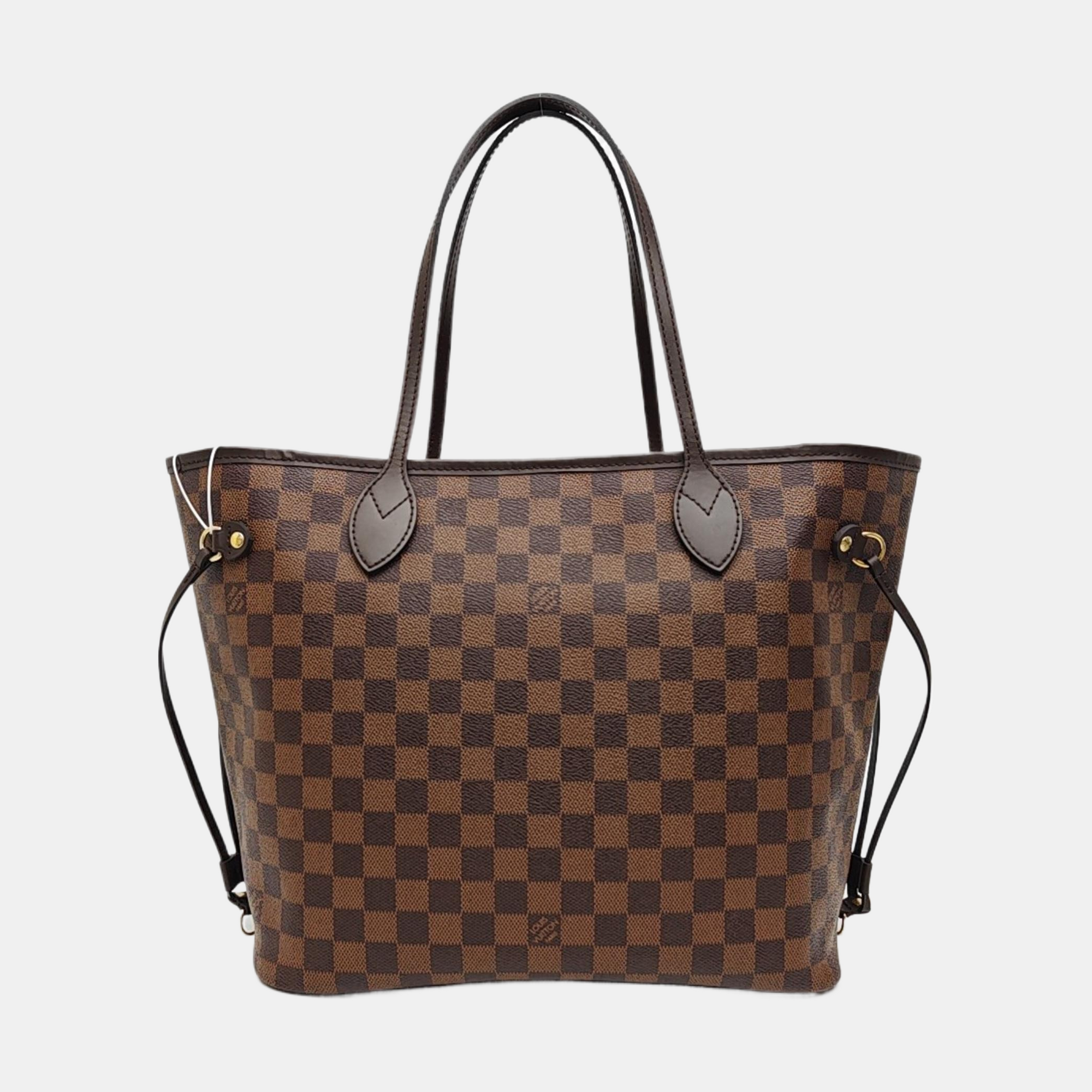 NEVERFULL MM Damier Ebene Coated Canvas Brown