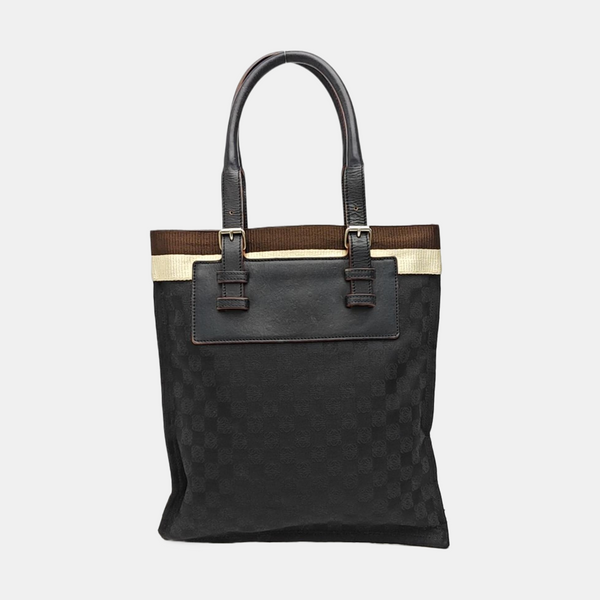 Canvas Top Handle Bag Black