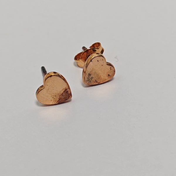 925 Sterling Silver Rose Gold Stud Earrings