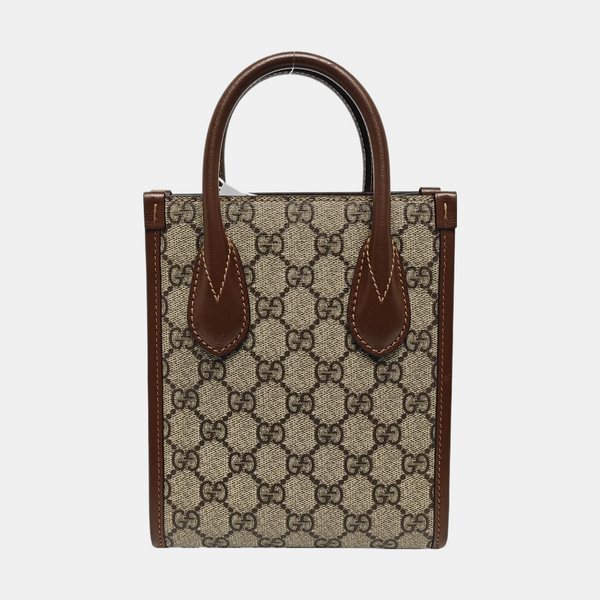 Retro Mini Monogram Coated Canvas Beige