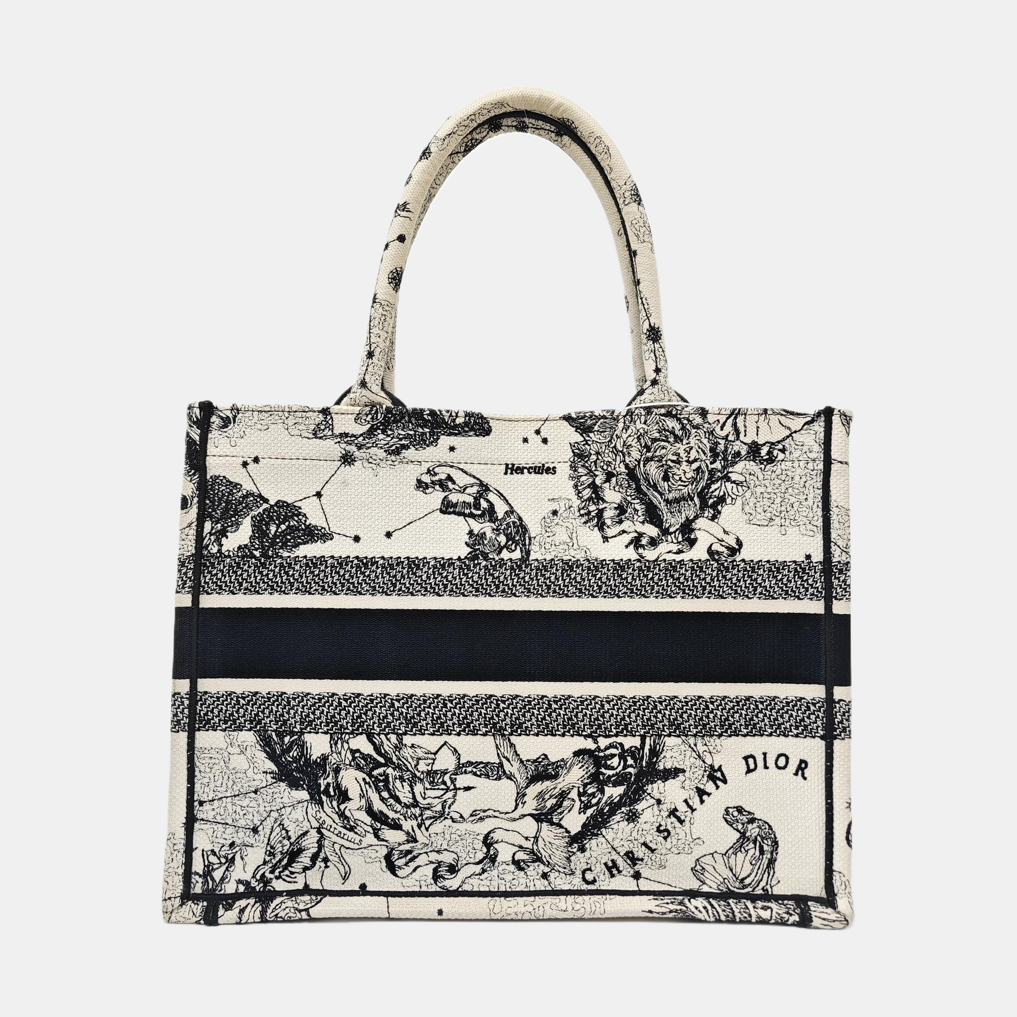 Book Tote Medium Canvas White