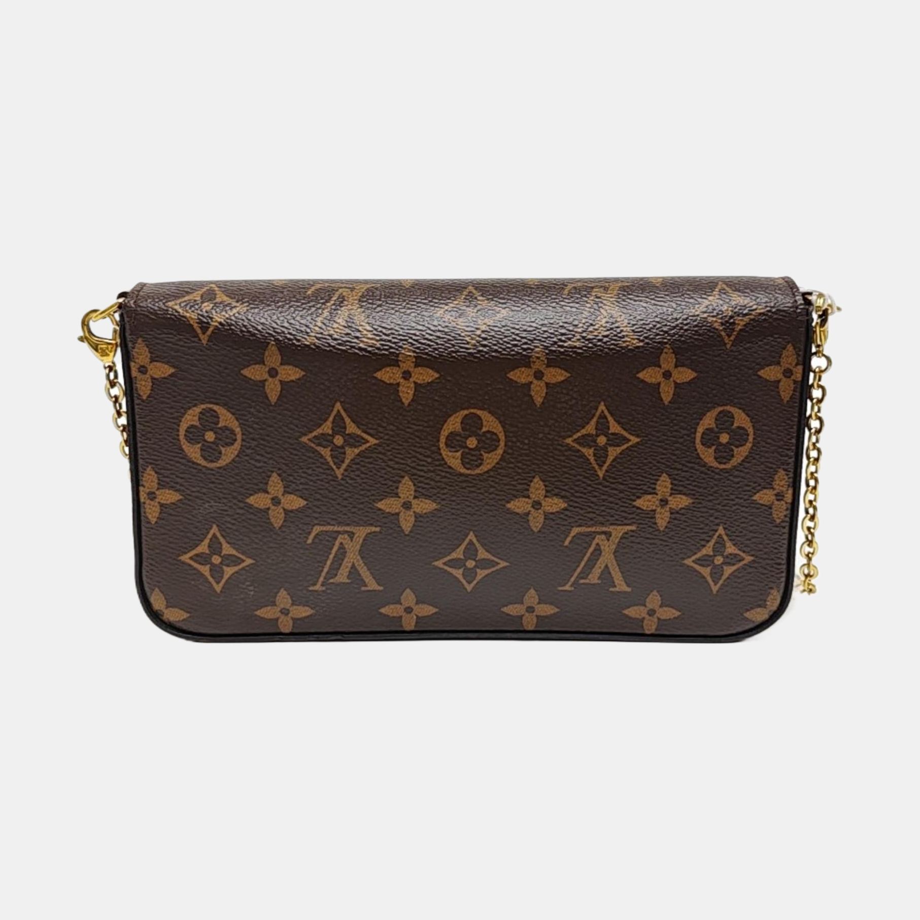 Félicie Monogram Lona Revestida Marrón