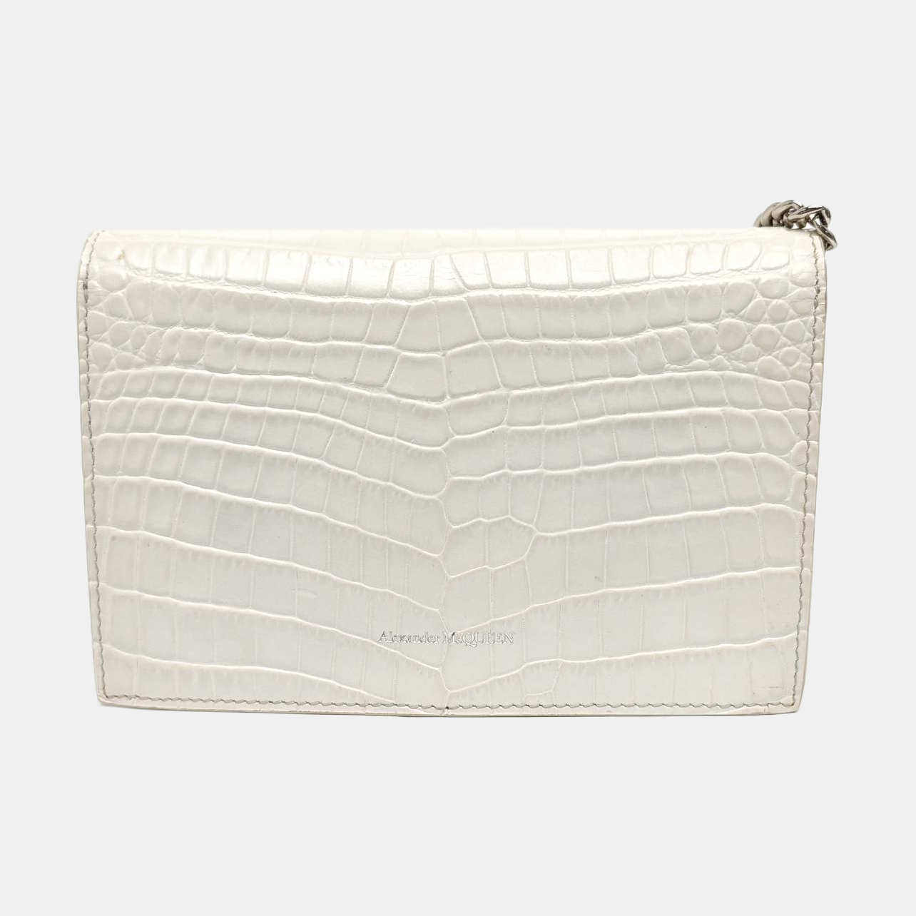 Calfskin Shoulder Bag White