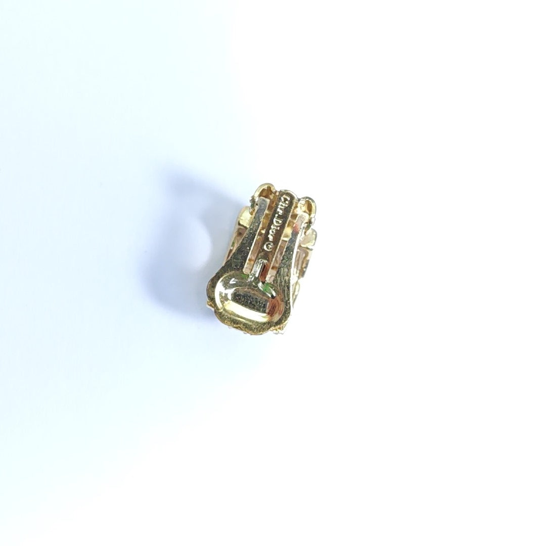 Metal Gold Clip On Earrings