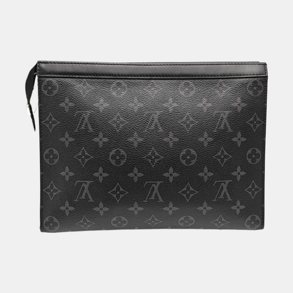 Pochette Voyag MM Monogram Coated Canvas Black