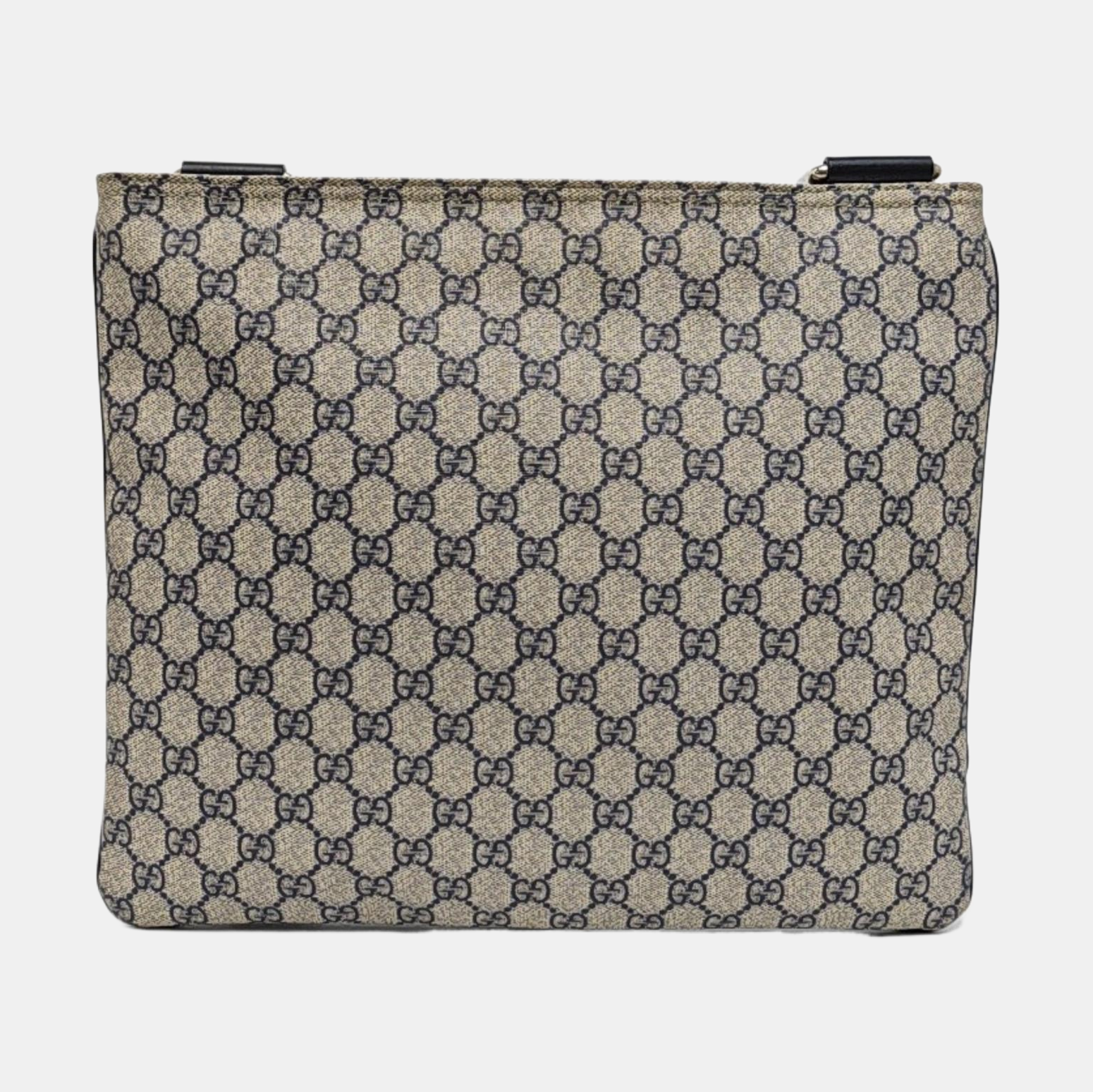 Monogram Coated Canvas Shoulder Bag Gray
