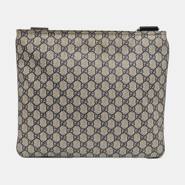 Monogram Coated Canvas Shoulder Bag Gray