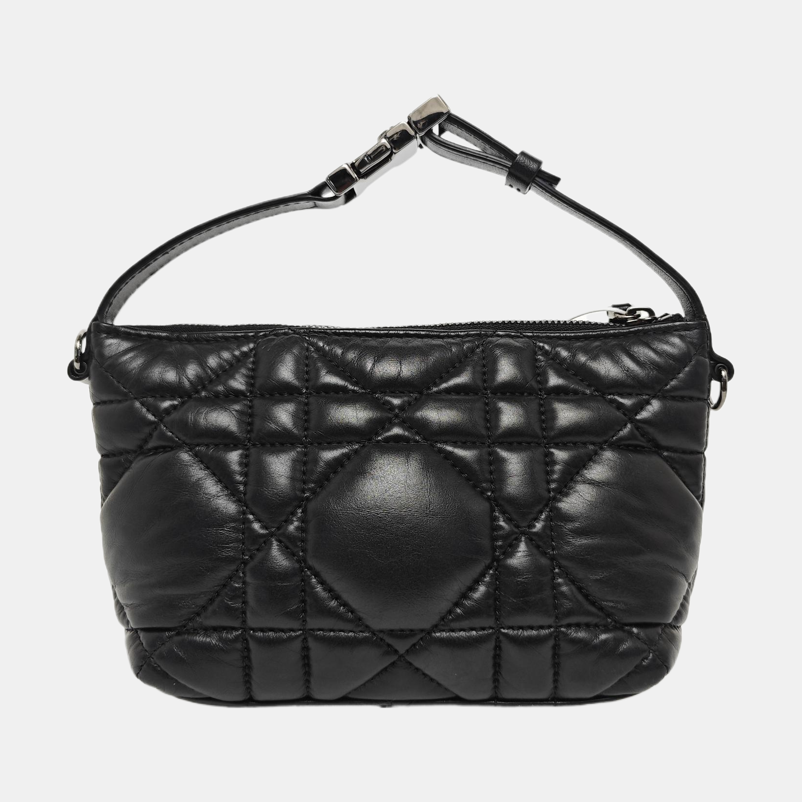 Diortravel Nomad Small Cannage Calfskin Black
