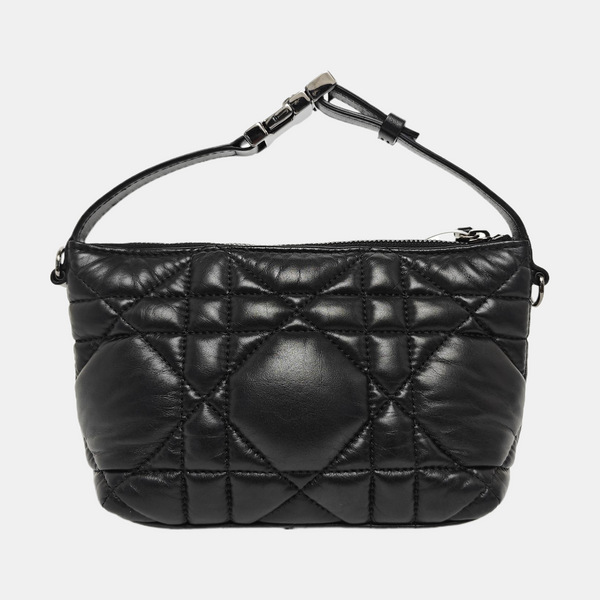 Diortravel Nomad Small Cannage Calfskin Black