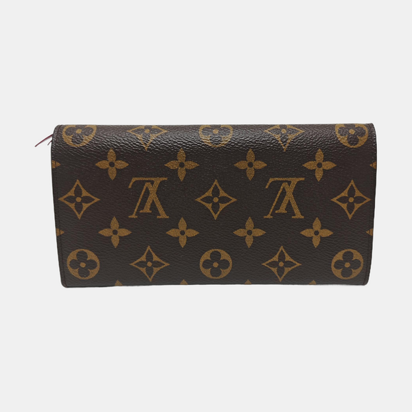 EMILIE Monogram Coated Canvas Brown Wallet