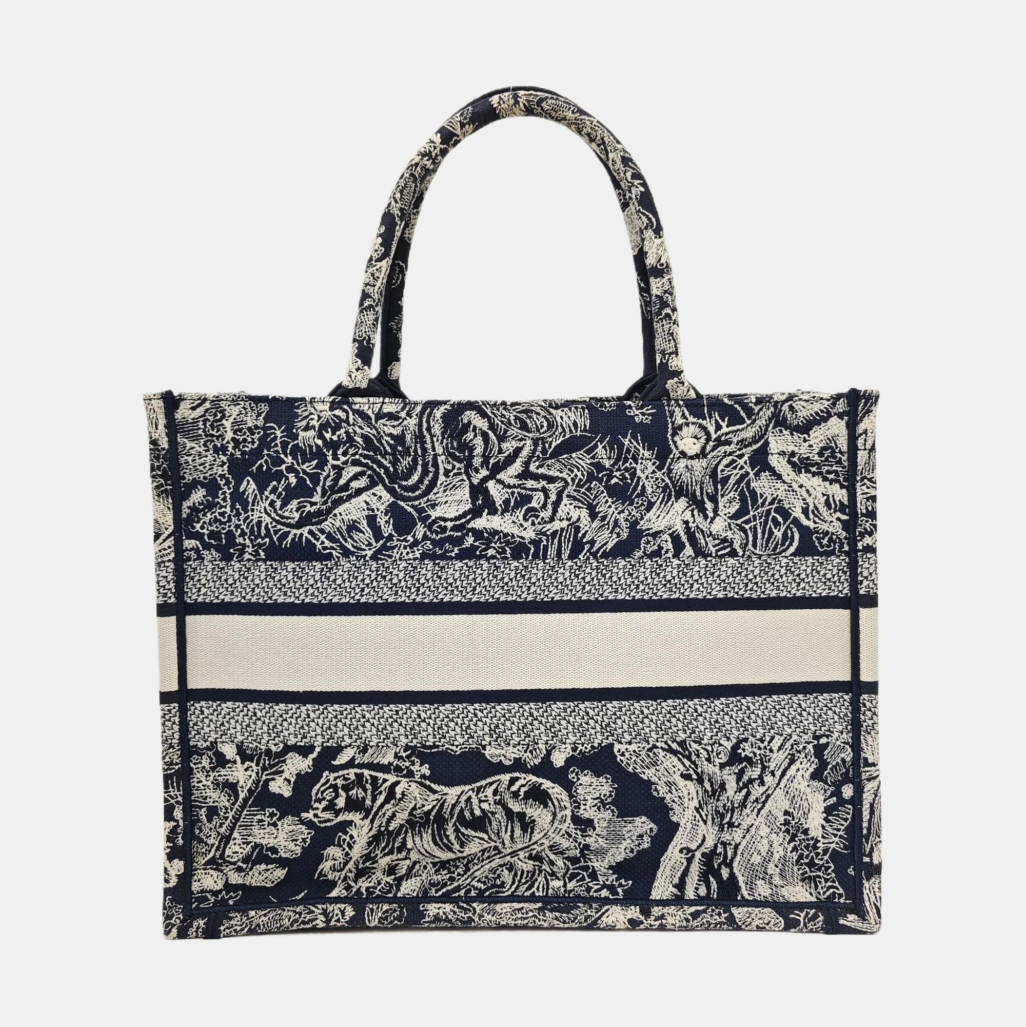 Book Tote Medium Canvas Blue