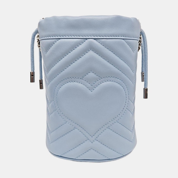 GG Marmont Mini Quilted Calfskin Blue