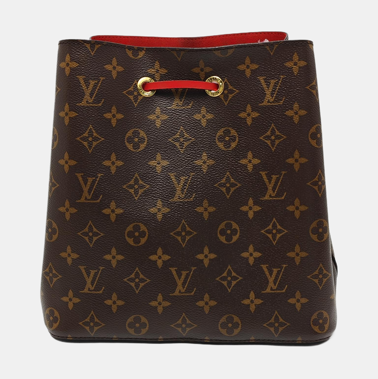 Authenticated pre-owned  NÉONOÉ MM Monogram Coated Canvas Brown - Bucket Bag at Looply
