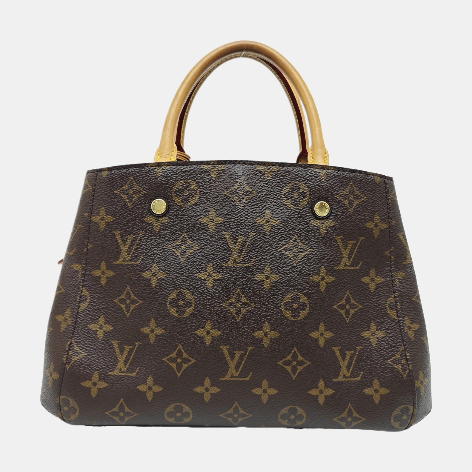 MONTAIGNE Monogram Coated Canvas Brown