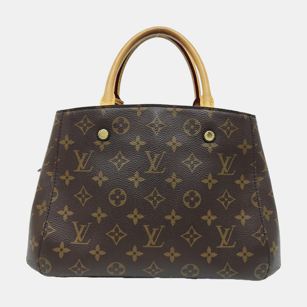 MONTAIGNE Monogram Coated Canvas Brown