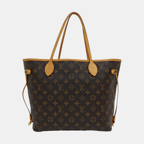 NEVERFULL MM Monogram Coated Canvas Brown