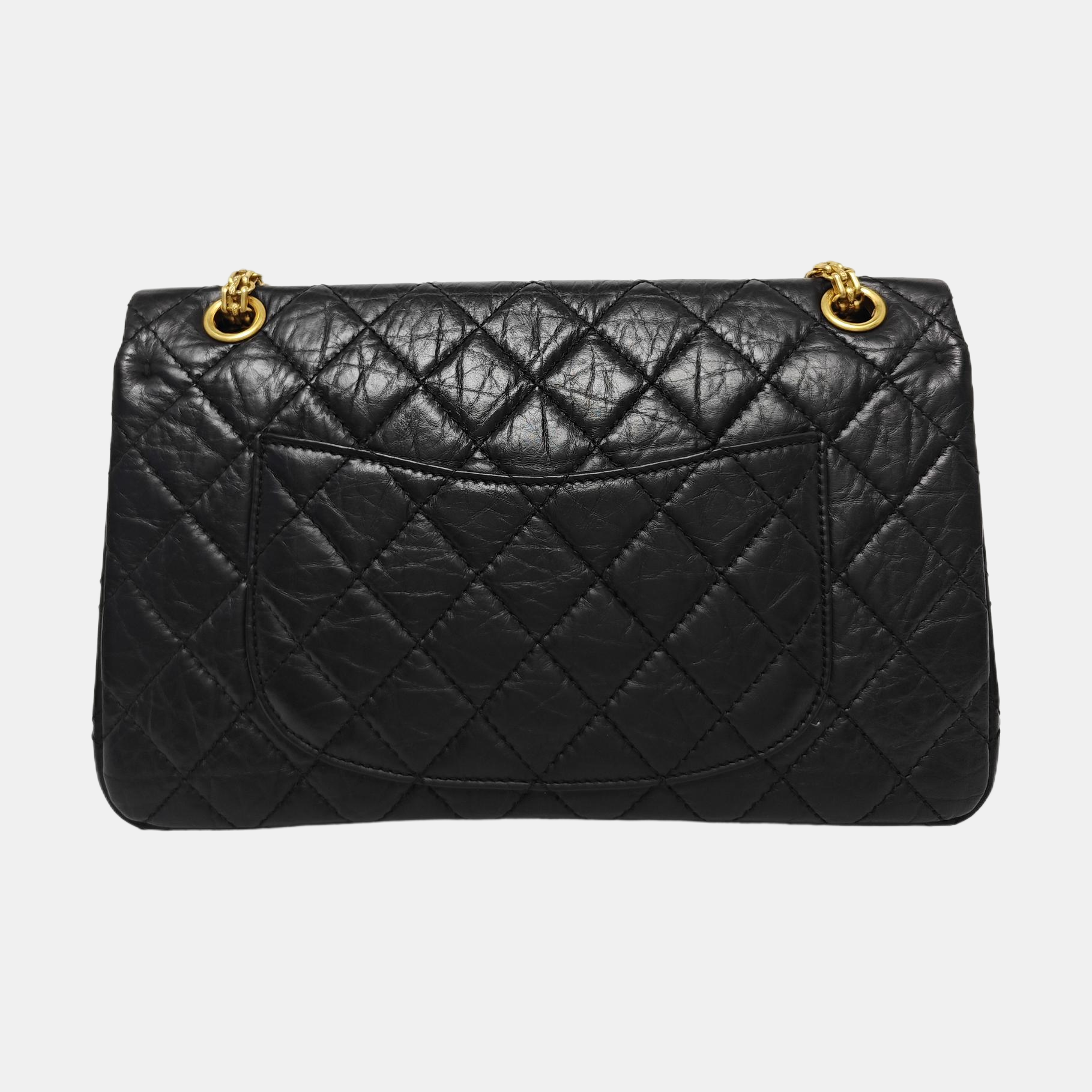 2.55 227 (jumbo) Quilted Calfskin Black