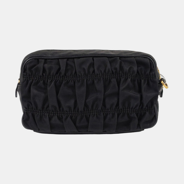 Nylon Shoulder Bag Black
