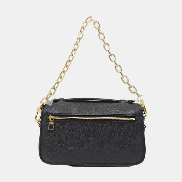 MÉTIS EAST WEST Monogram Calfskin Black