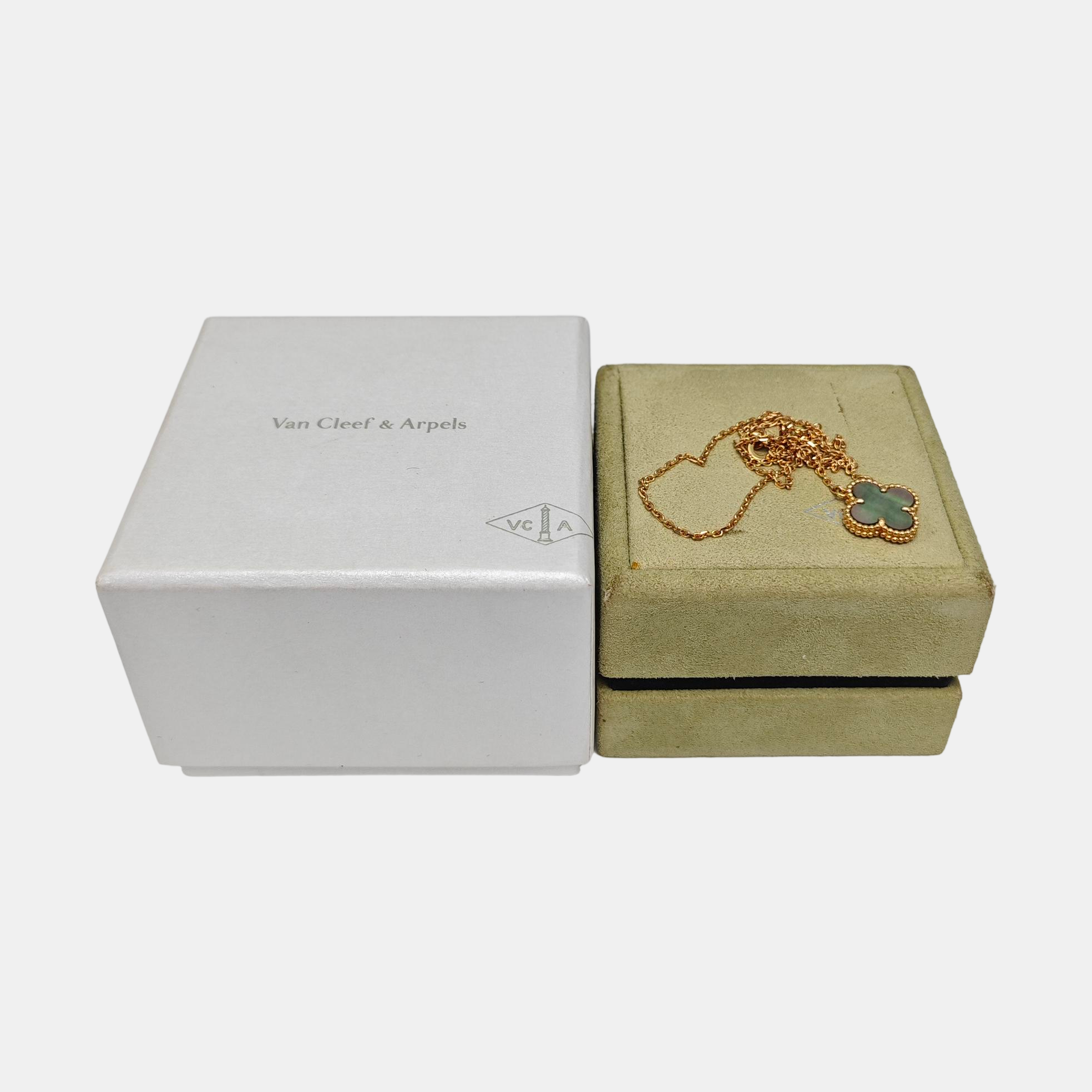 Vintage Alhambra 18k Rose Gold Necklace