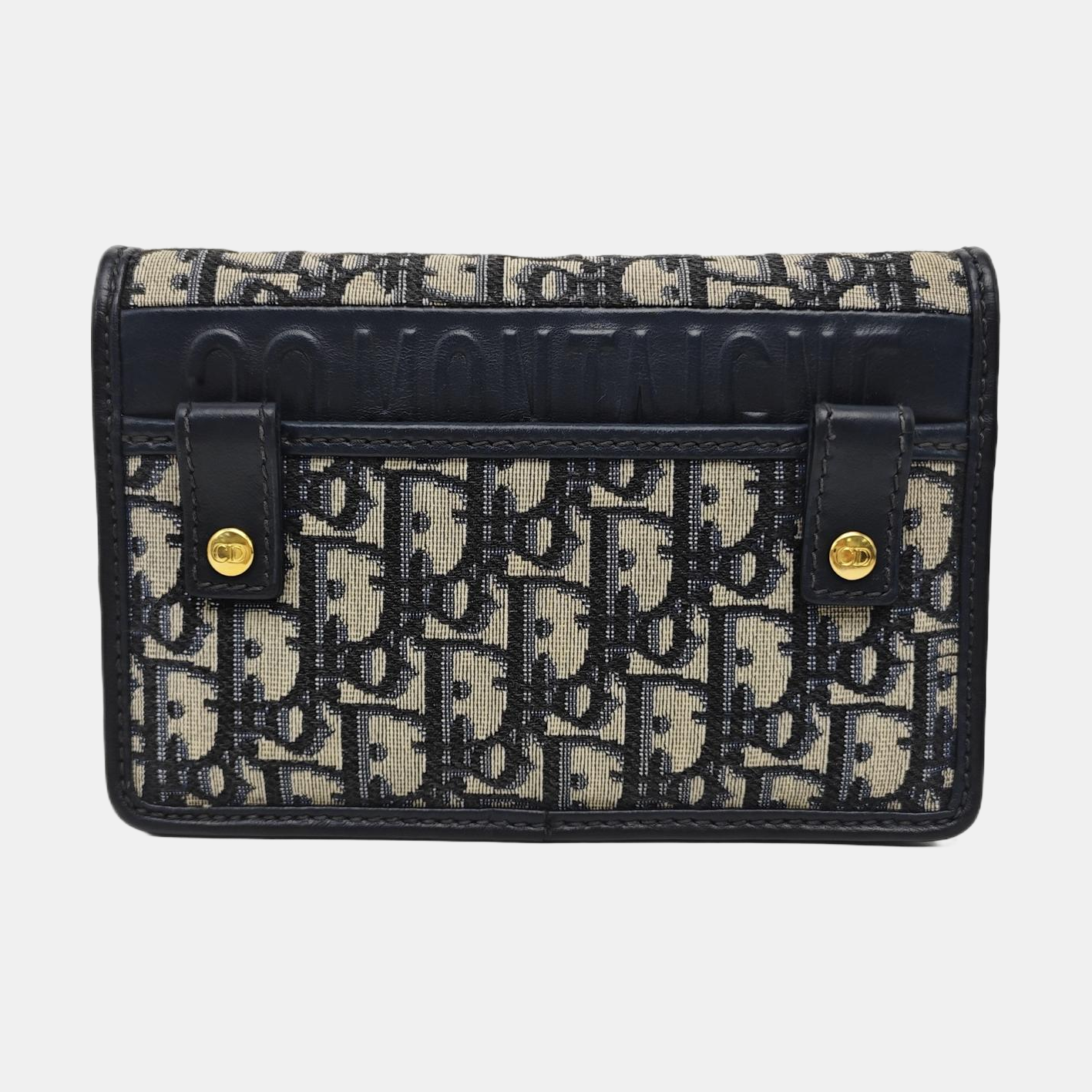 30 Montaigne Mini Oblique Canvas Blue