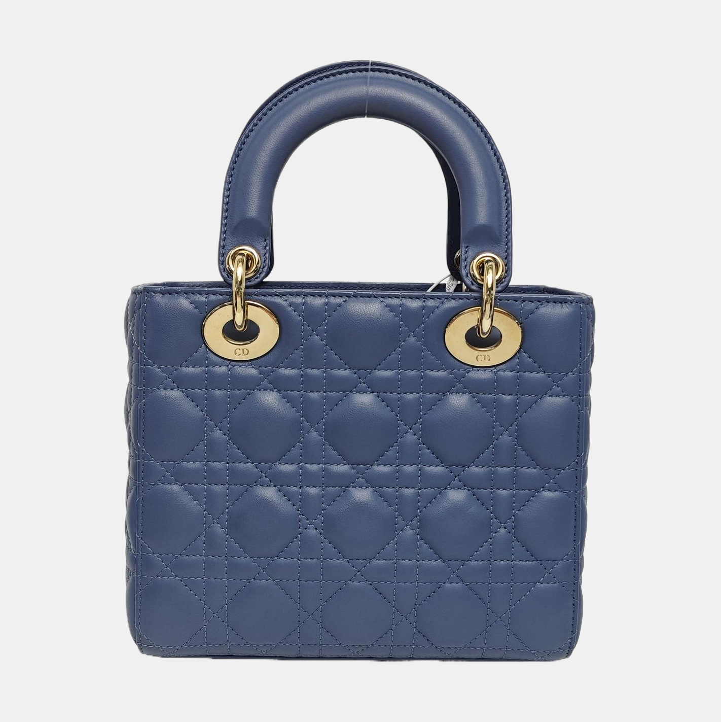Lady Dior Small Quilted Lambskin Blue