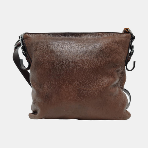 Calfskin Shoulder Bag Brown