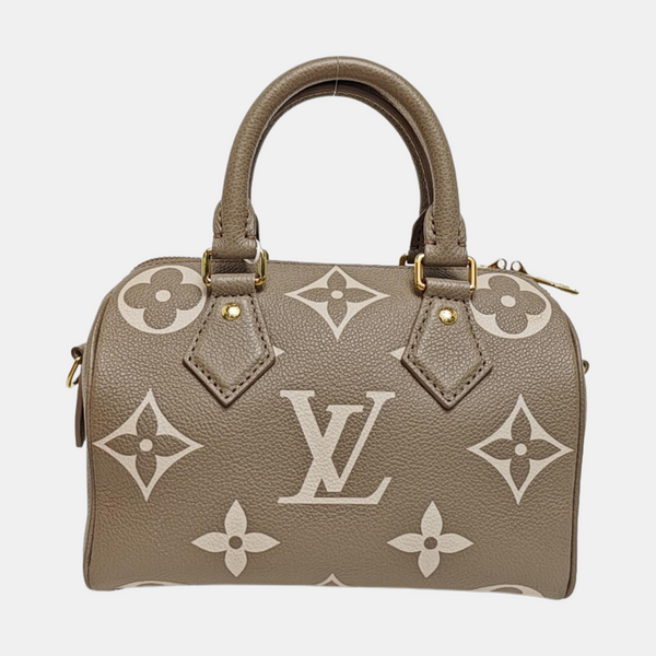 SPEEDY 20 Monogram Calfskin Gray
