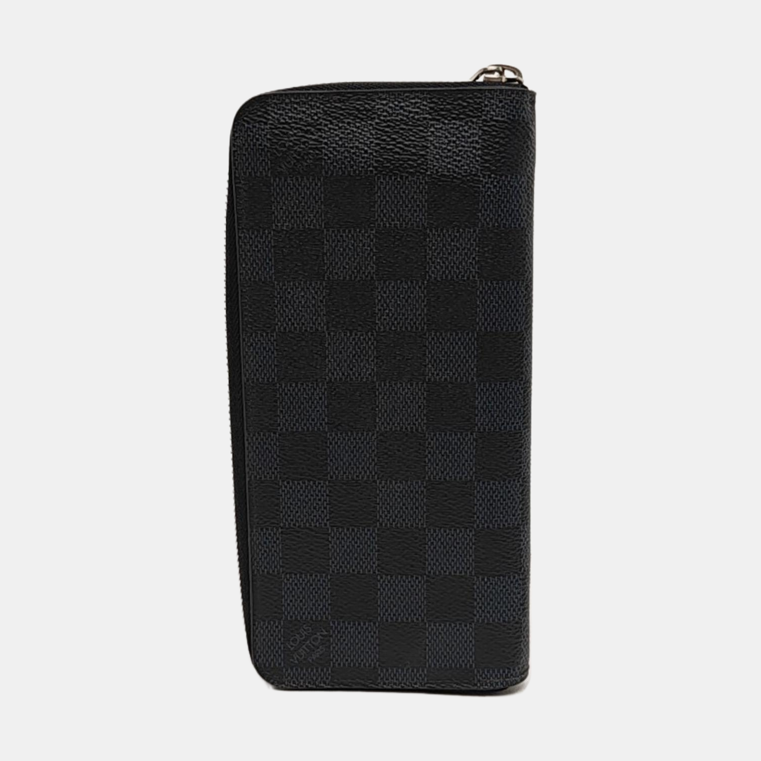 ZIPPY Damier Coated Canvas Blue Wallet