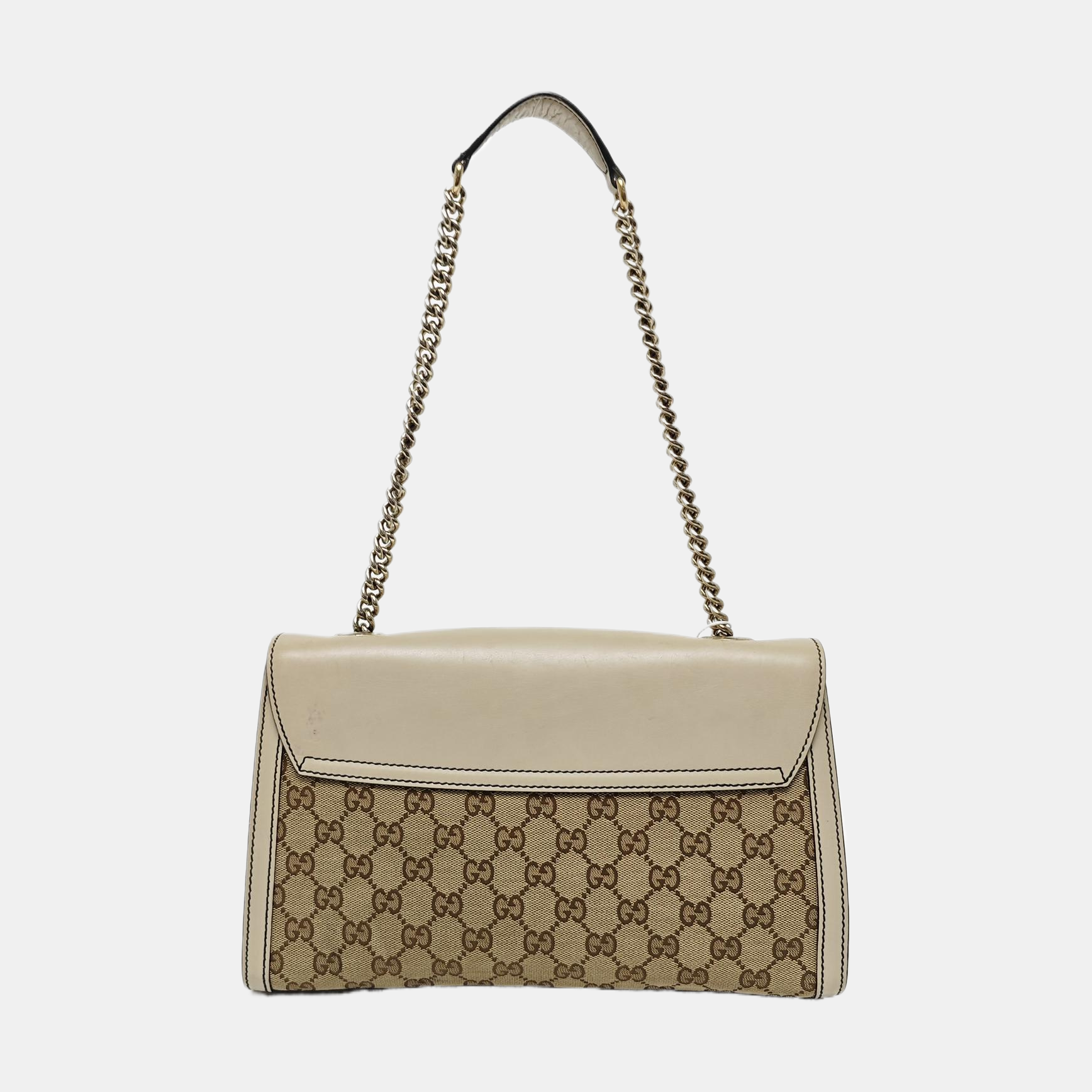Emily Chain Monogram Canvas Beige