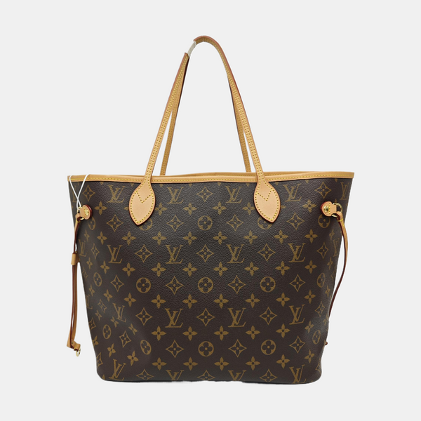NEVERFULL MM Monogram Coated Canvas Brown