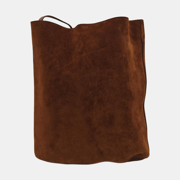 Suede Shoulder Bag Brown