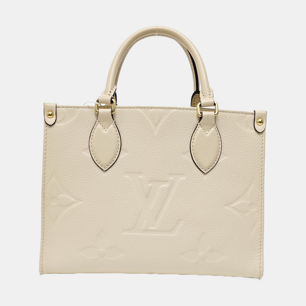 ONTHEGO PM Monogram Calfskin Beige