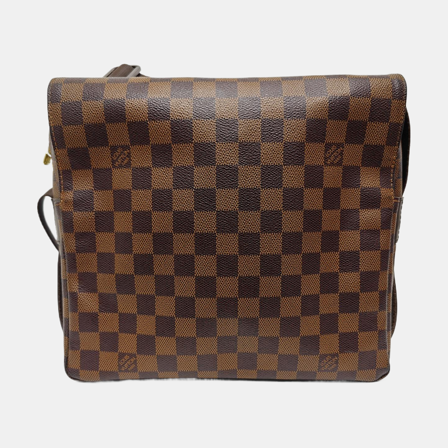 NAVIGLIO MM Damier Ebene Coated Canvas Brown