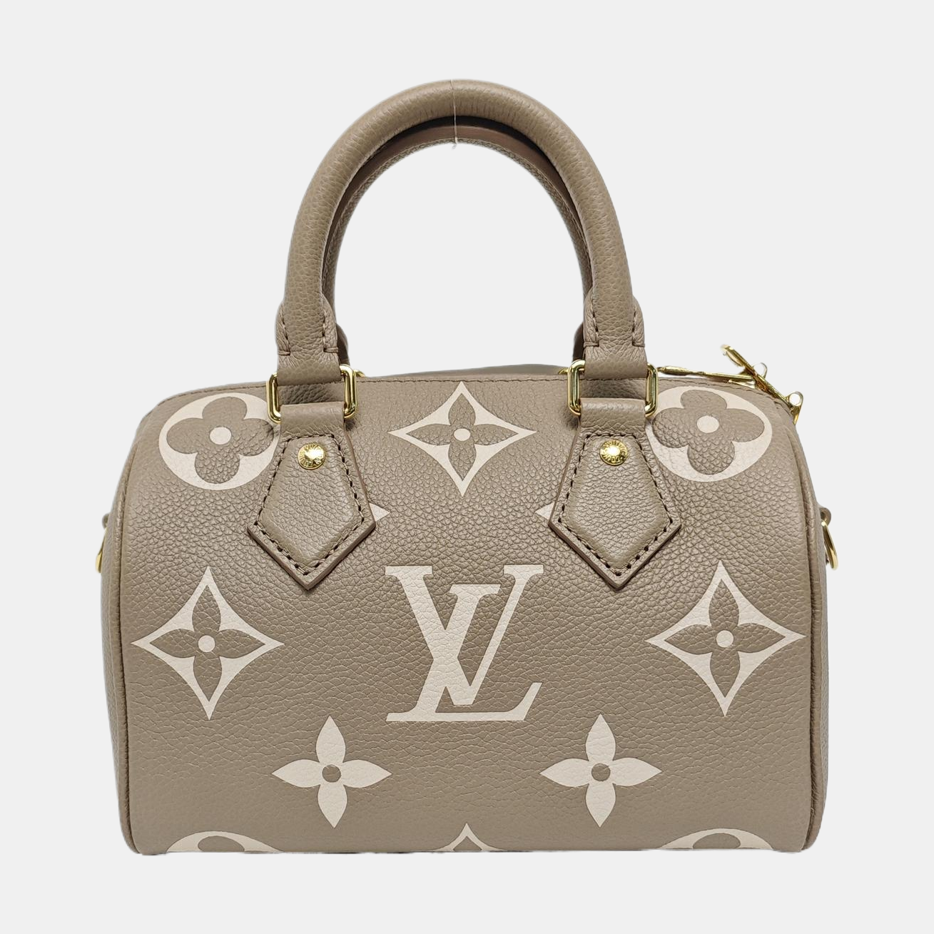SPEEDY 20 Monogram Calfskin Gray